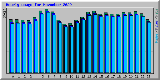 Hourly usage for November 2022