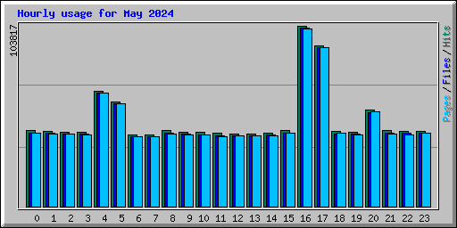 Hourly usage for May 2024