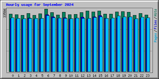 Hourly usage for September 2024