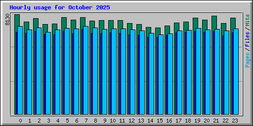 Hourly usage for October 2025